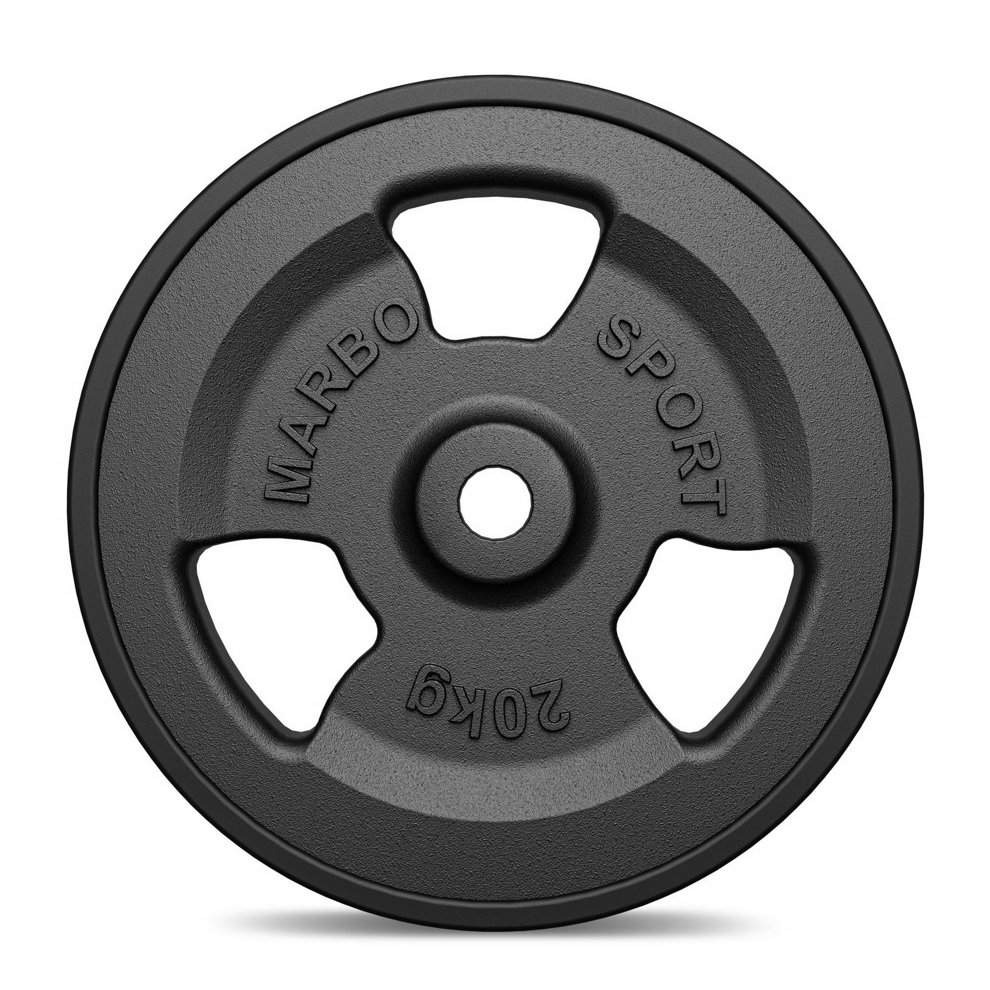 Peso in ghisa gommato 20 kg con foro ø31 mm MW-O20G-kier - Marbo Sport