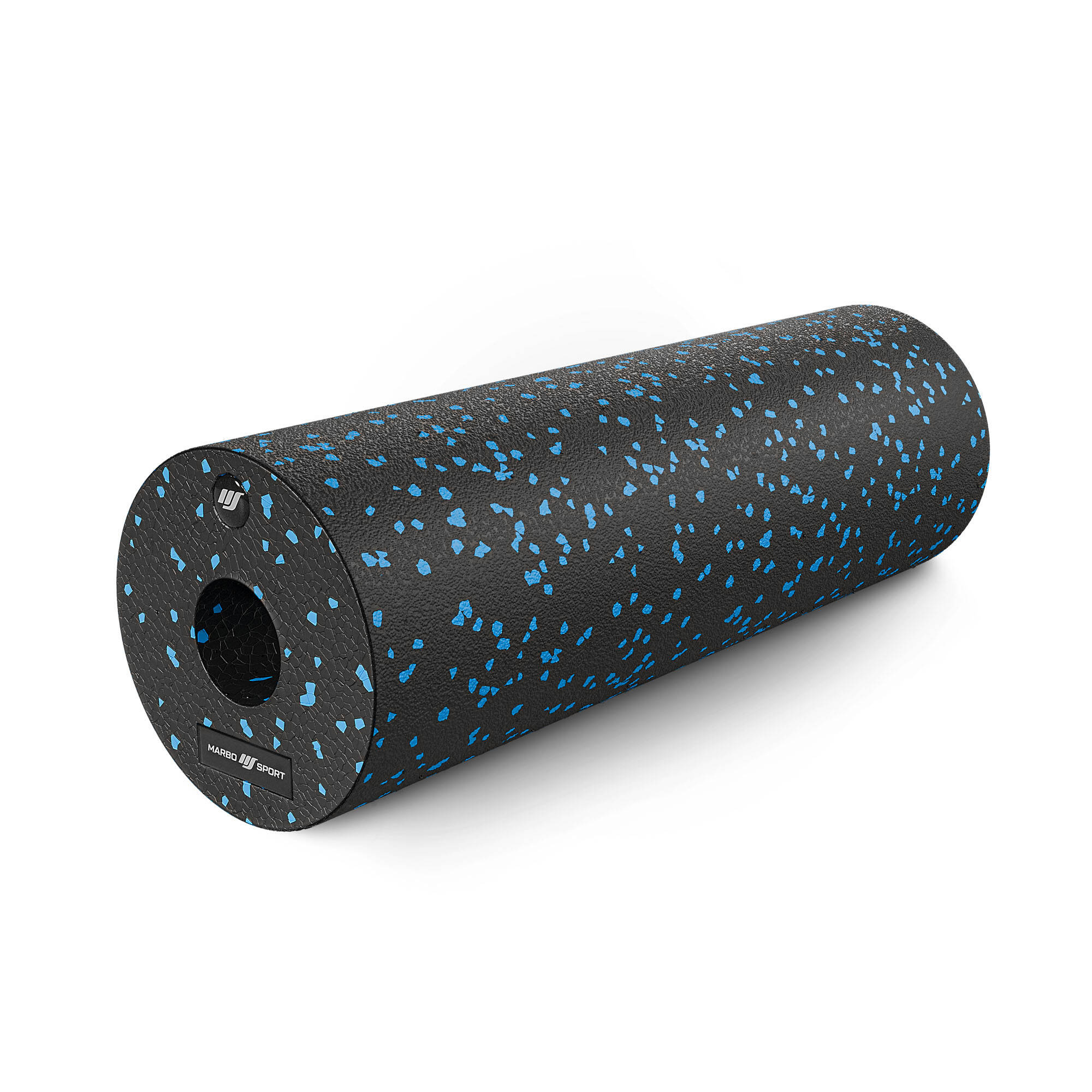 Rullo massaggiante in PPE 45 cm nero/blu - Marbo Sport