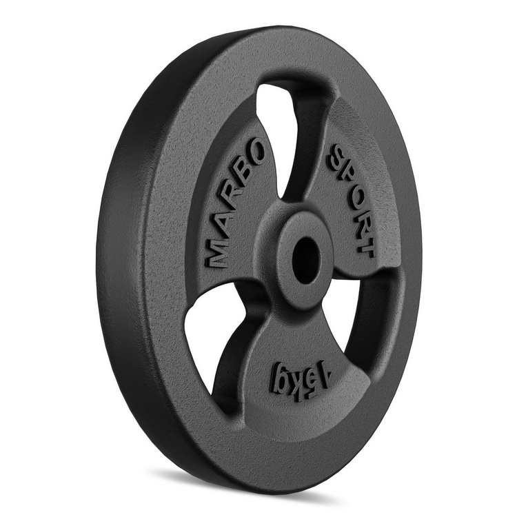 Peso in ghisa 15 kg con foro ø31 mm MW-O15-kier - Marbo Sport