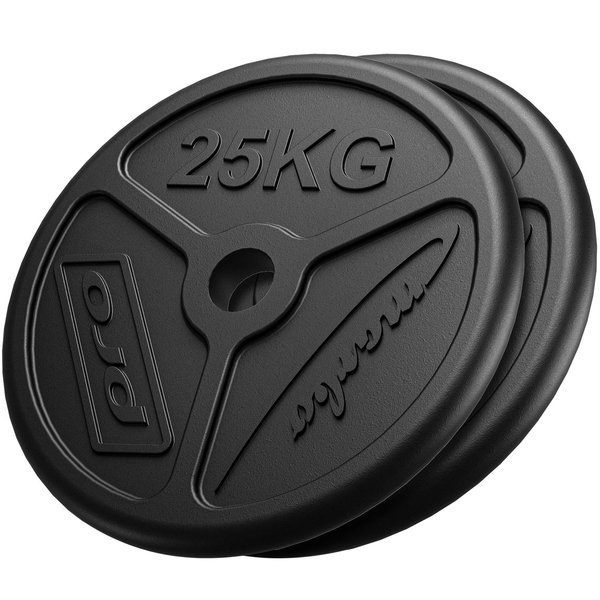 Set di pesi Olimpico in Ghisa con foro ø51 mm | Set 50 kg / 2 x 25 kg - Marbo Sport