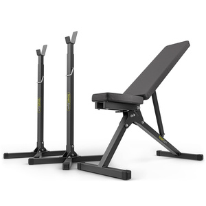 Set SG1 | Panca da ginnastica SG-11 + supporti per bilancieri regolabili SG-10 - SmartGym Fitness Accessories
