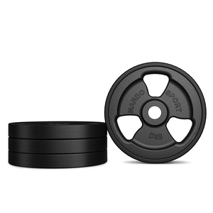 Peso in ghisa gommato 5 kg con foro ø31 mm MW-O5G-kier - Marbo Sport