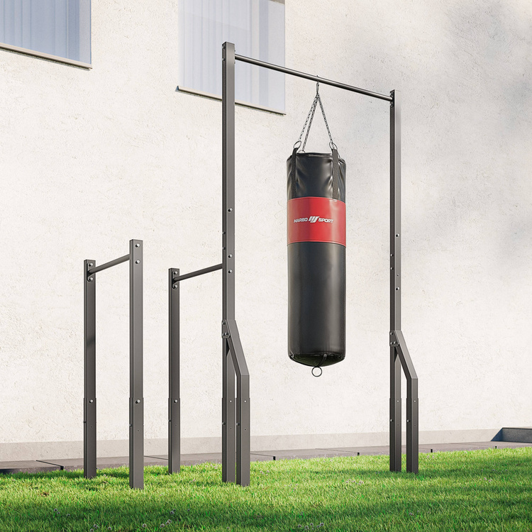 Barra per trazioni esterna con supporto per sacchetto e corrimano per tuffi lunghi MO-Z2 - Marbo Sport