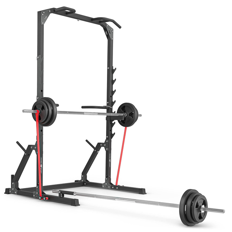 Mezza gabbia per squat con barra per pull up con rack e stazione per dip + attacco per mine MS-U115 2.0 - Marbo Sport