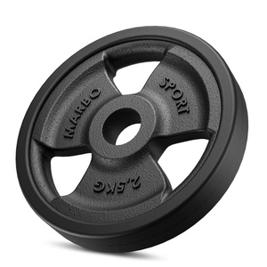Peso in ghisa gommato 2,5 kg con foro ø31 mm MW-O2-5G-kier - Marbo Sport