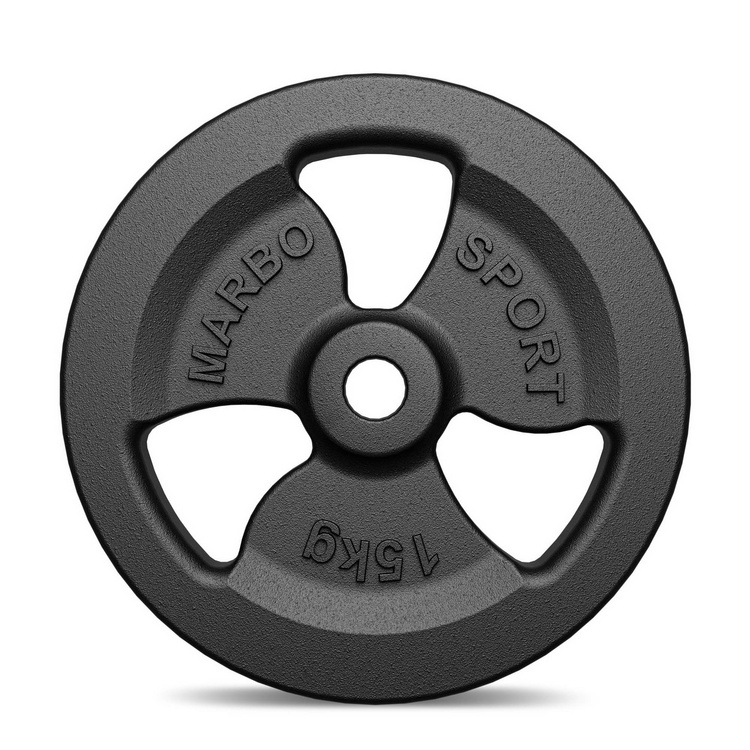 Peso in ghisa 15 kg con foro ø31 mm MW-O15-kier - Marbo Sport