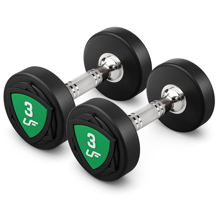 Set di manubri in poliuretano 1-10kg (incrementi di 1 kg) 110 kg - UpForm