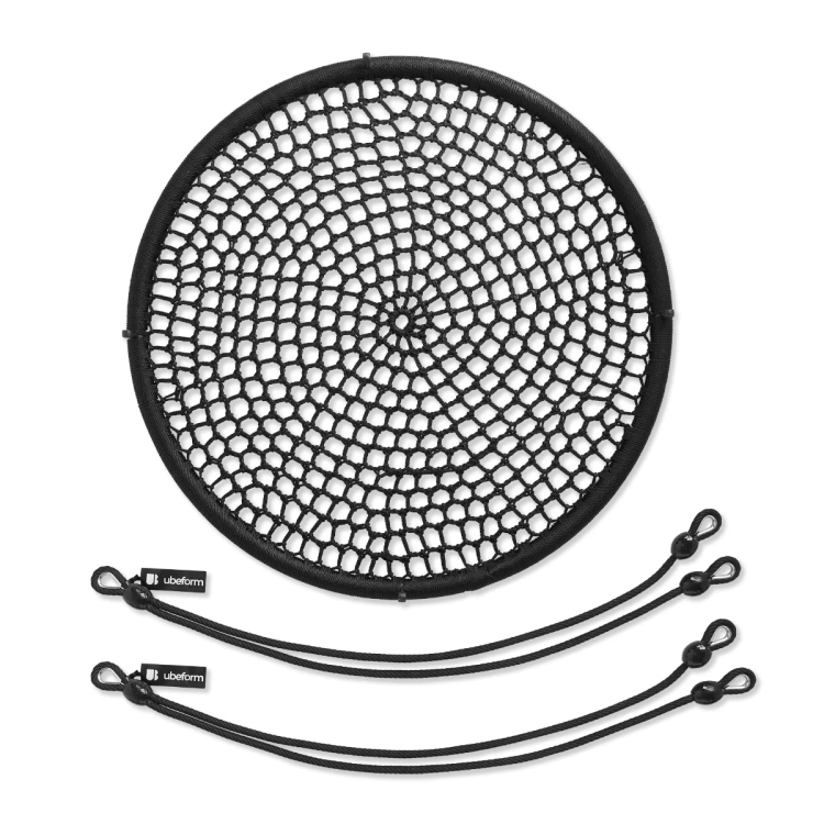 Altalena a nido 120 cm Deluxe nera - Ubeform