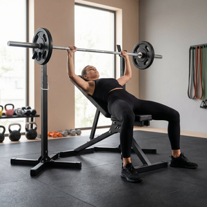 Set SG1 | Panca da ginnastica SG-11 + supporti per bilancieri regolabili SG-10 - SmartGym Fitness Accessories