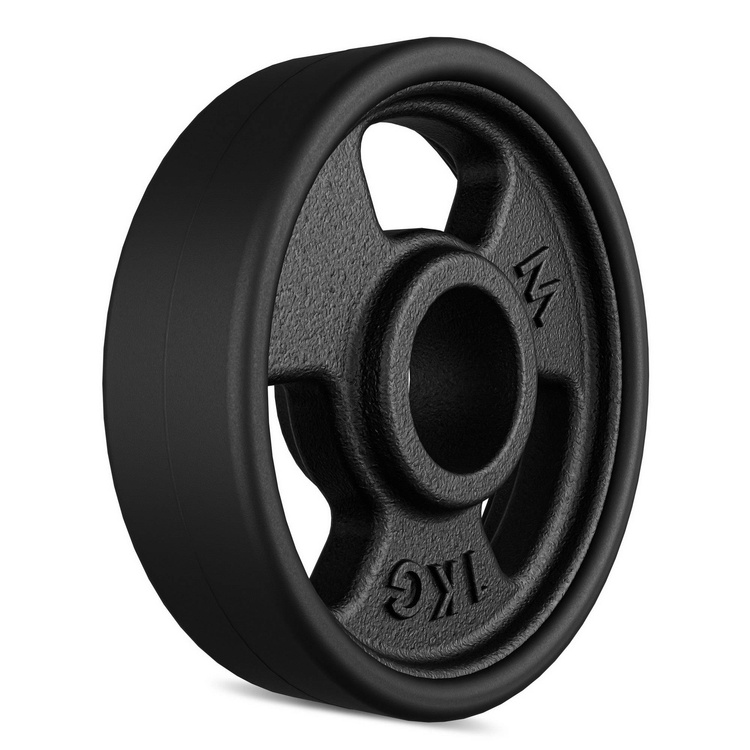 Peso in ghisa gommato 1 kg con foro ø31 mm MW-O1G-kier - Marbo Sport