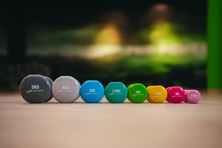 Set di manubri in vinile (8 pezzi) da 19,5 kg - UpForm