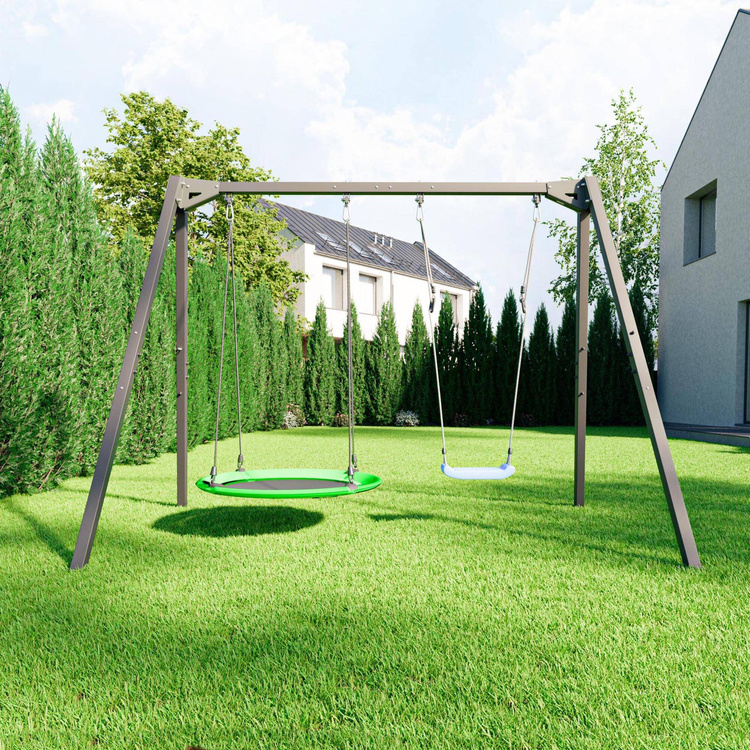 Altalena doppia su cuscinetti (telaio a 2 posti) PREMIUM MO-013 - Marbo Sport