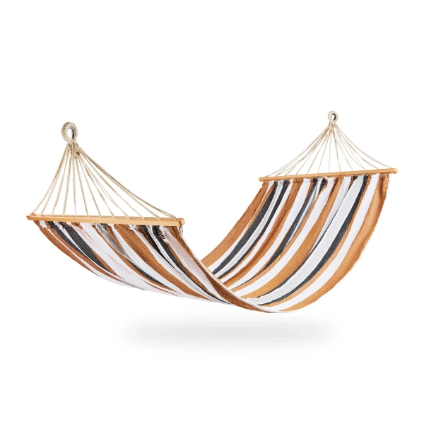 Amaca da giardino con barra in legno 290 x 125 cm - Ubeform