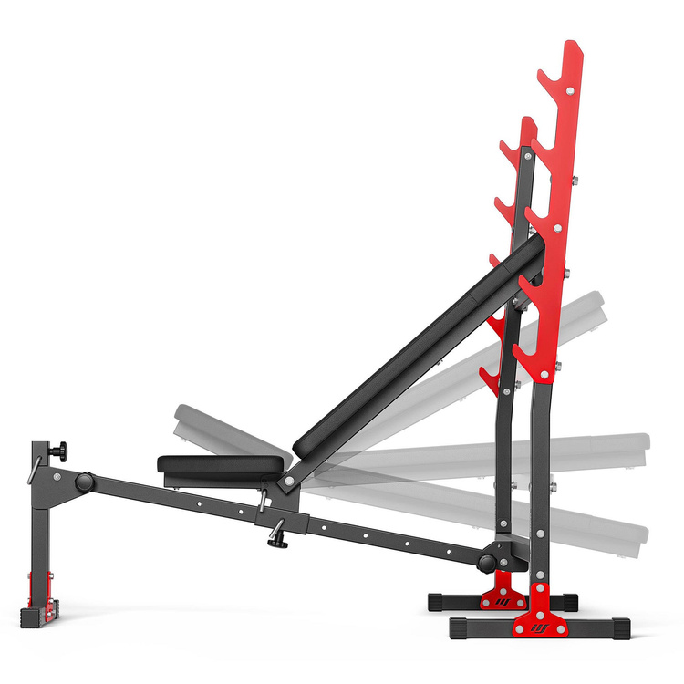 Panca regolabile con supporti integrati MH-L107 2.0 - Marbo Sport