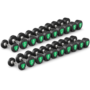 Set di manubri in poliuretano 1-10kg (incrementi di 1 kg) 110 kg - UpForm