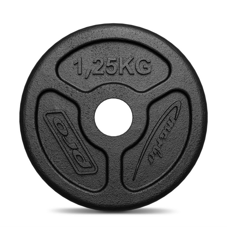 Peso in ghisa 1,25 kg SLIM con foro ø31 mm MW-O1,25-slim - Marbo Sport