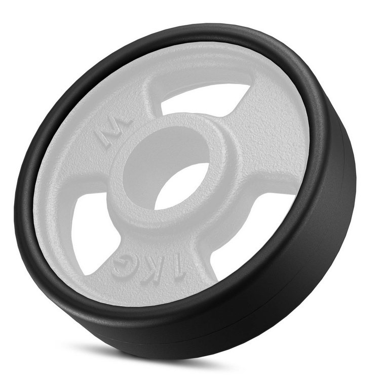 Peso in ghisa gommato 1 kg con foro ø31 mm MW-O1G-kier - Marbo Sport