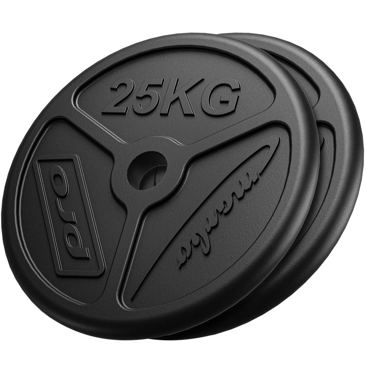 Set di pesi Olimpico in Ghisa con foro ø51 mm | Set 50 kg / 2 x 25 kg - Marbo Sport