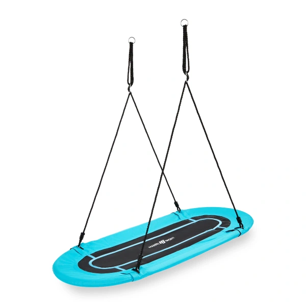 Altalena a nido ovale 167 x 71 cm turchese - Marbo Sport
