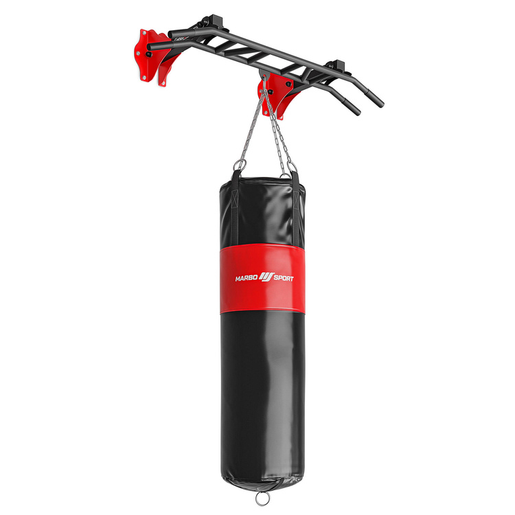 Barra multifunzioni per parete e soffitto con attacco per sacco da boxe MS-D203 - Marbo Sport