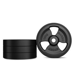 Peso in ghisa gommato 10 kg con foro ø31 mm MW-O10G-kier - Marbo Sport