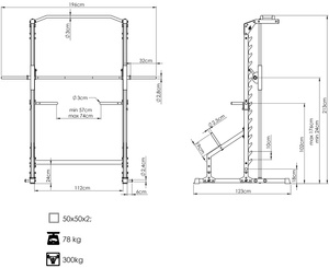 Smith Machine con cuscinetti lineari MS-U117 2.0 - Marbo Sport
