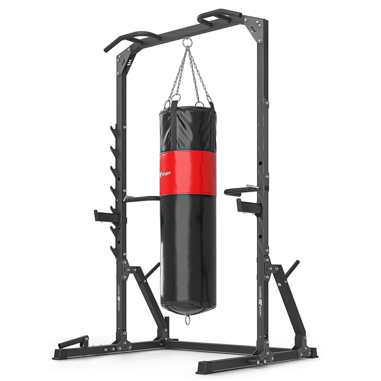 Mezza gabbia per squat con barra per pull up con rack e stazione per dip + attacco per mine MS-U115 2.0 - Marbo Sport