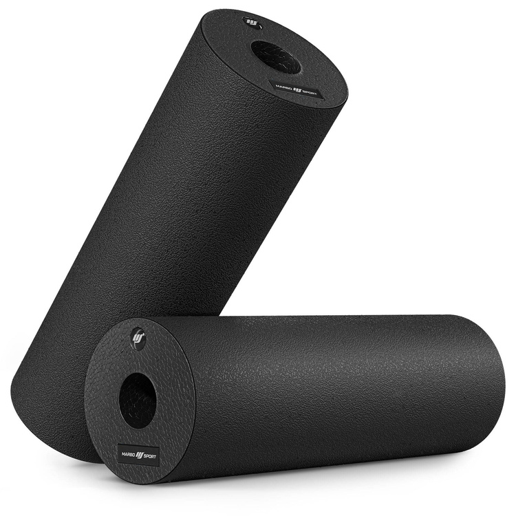 Rullo massaggiante in PPE 45 cm nero - Marbo Sport