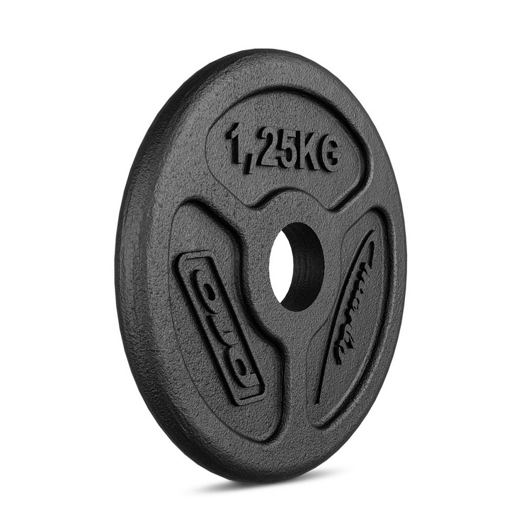 Peso in ghisa 1,25 kg SLIM con foro ø31 mm MW-O1,25-slim - Marbo Sport