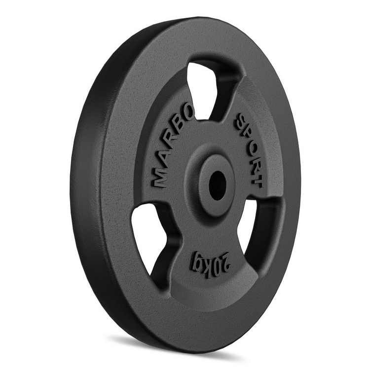 Peso in ghisa 20 kg con foro ø31 mm MW-O20-kier - Marbo Sport