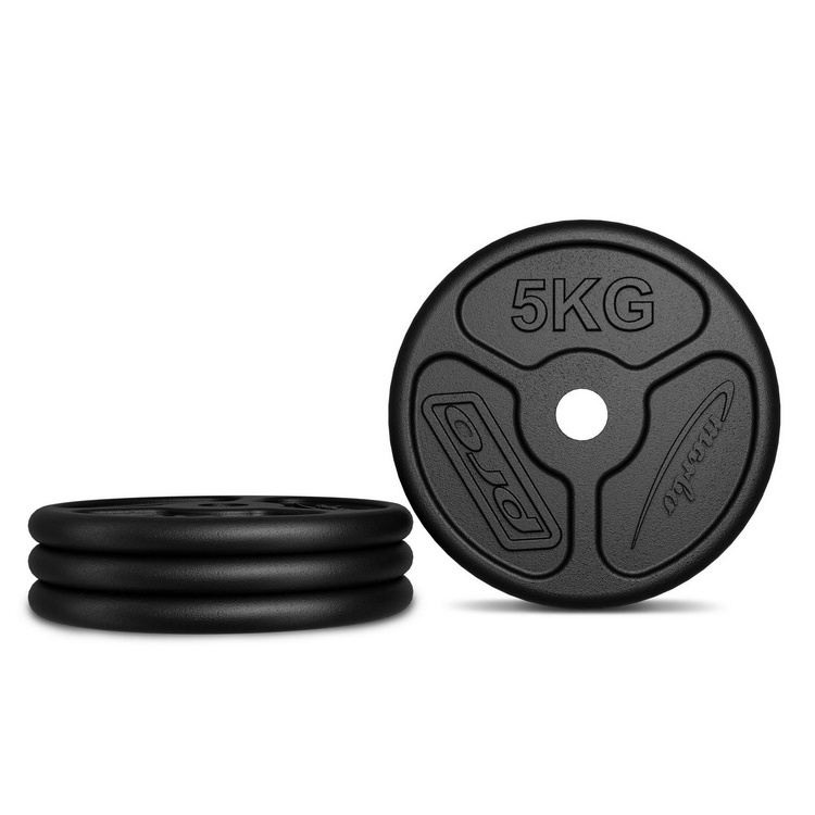 Peso in ghisa 5 kg SLIM con foro ø31 mm MW-O5-slim - Marbo Sport