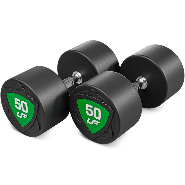 Set di manubri in poliuretano 40-50 kg (incrementi di 2,5 kg) 450 kg - UpForm