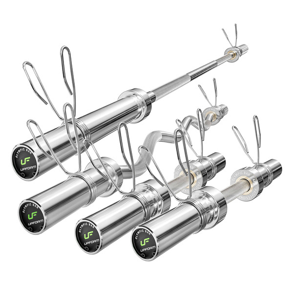 Set OLG1 | Barra Olimpionica 180 cm  + Barra Olimpionica curl 120 cm + 2x Barra Olimpionica corta 50 cm - Marbo Sport