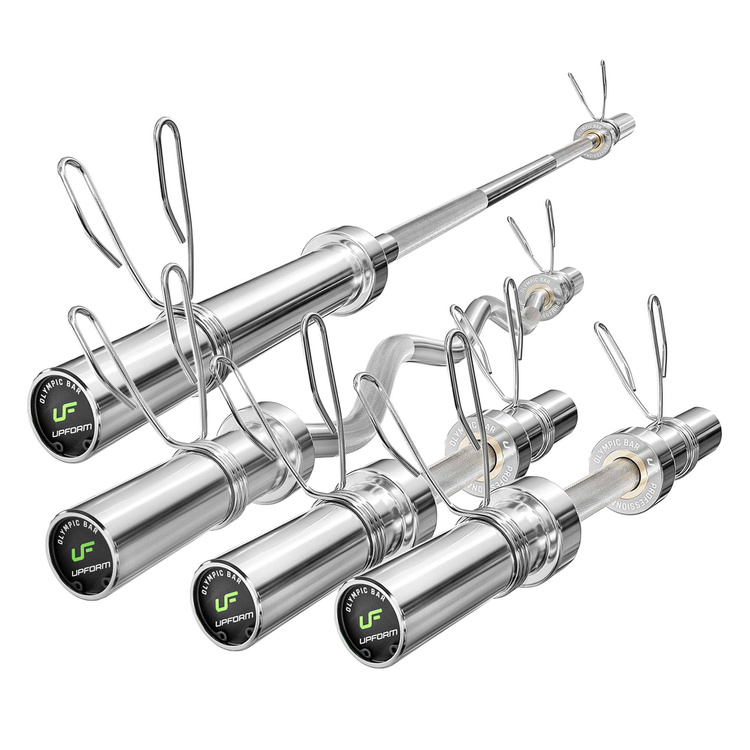 Set OLG1 | Barra Olimpionica 180 cm + Barra Olimpionica curl 120 cm + 2x Barra Olimpionica corta 50 cm - Marbo Sport