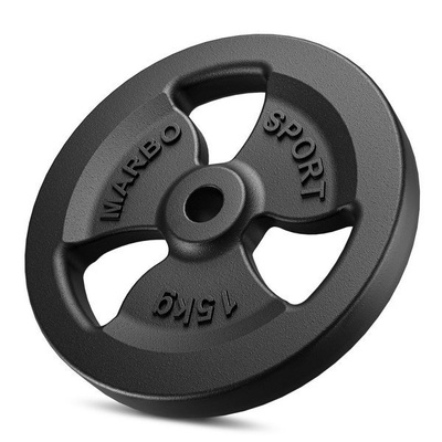 Peso in ghisa 15 kg con foro ø31 mm MW-O15-kier - Marbo Sport
