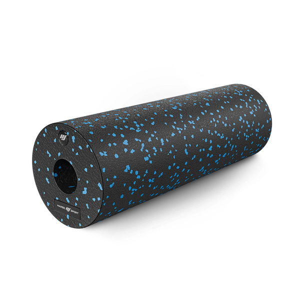 Rullo massaggiante in PPE 45 cm nero/blu - Marbo Sport