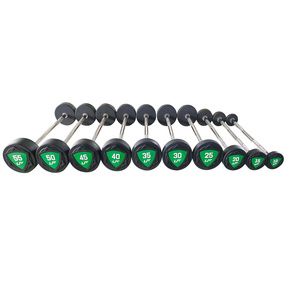 Set di bilancieri dritti in poliuretano 10-55 kg (incremento di 5 kg) 325 kg – UpForm