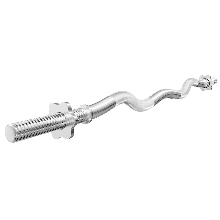 Bilanciere Dritto Cromato LIFTER 150 Cm 10 Kg | Acciaio 30 Mm Carico 136 Kg | Con Fermi A Stella | Per Palestra Casa O Professionale